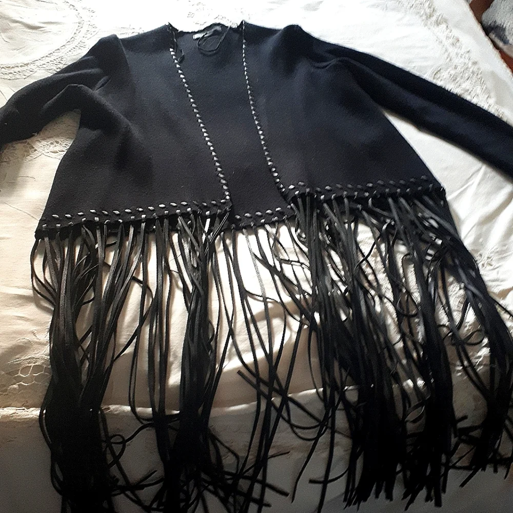 Zara fringe cardigan - Picture 1 of 6